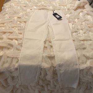 White rag&bone skinny dress pants